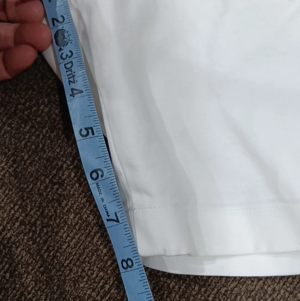 Gianni Bini Modern Fit Shorts Women’s White Mid Rise Casual Sz 12 Cotton Stretch - Picture 10 of 11